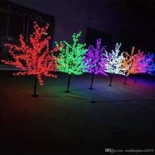 Luces LED de cristal para árbol, Luminaria decorativa para Navidad, Año Nuevo, lámpara de árbol, paisaje, iluminación exterior, 1,5 M, 1,8 M 2024 - compra barato