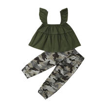 2Pcs Kids Toddler Girl Cute Sleeveless Tank Tops Shirt+Camouflage Long  Pants Outfit Girls Clothes Set 2024 - buy cheap