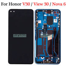 Pantalla LCD Original de 6,57 pulgadas para móvil, montaje de digitalizador con pantalla táctil con marco, para Huawei Nova 6 / Honor V30 / Honor View 30 2024 - compra barato