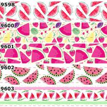 New 50 yards watermelon ribbon printed grosgrain,satin ribbons free shipping 9598-912 2024 - buy cheap