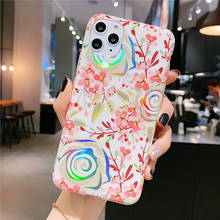 Luxo floral casos em sfor samsung galaxy a41 a31 a51 a71 caso chapeamento flor com anel suporte capa de silicone macio coque 2024 - compre barato