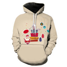 3D printed Christmas style hoodie Mens clothes Harajuku jumper Men/womens sweatshirts 3D graphics hoodie Spring and Autumn Coat 2024 - buy cheap