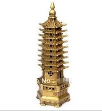Copper Statue  Pagoda Religion Tower Chinese Bronze Statue Decoration 2024 - buy cheap