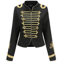My Chemical Romance Cosply Топ куртка для женщин и девочек в стиле милитари Панк пальто с золотой отделкой нарядный костюм L321 2024 - купить недорого
