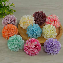 100pcs 4cm Silk Hydrangea Artificial Small Pompom Flower Ball Hair Corsage Dress Scrapbooking Wedding Decoration Fake Flowers 2024 - buy cheap