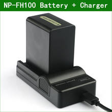 LANFULANG NP-FH100 NP FH100 Rechargeable Camera Digital Battery + USB Charger For Sony DCR-SX31 DCR-SX40 HDR-CX11 DCR-SR200 2024 - buy cheap