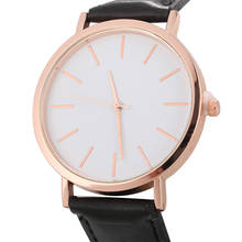 Watch Women Reloj Mujer Fashion Leather Band Watches Analog Quartz Zegarek Damski Round Montre Femme Wristwatch Relogio Feminino 2024 - buy cheap