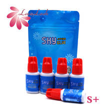 SKY Plus-botellas de pegamento para extensión de pestañas, 5ml, tapa roja, herramientas de maquillaje de tienda de belleza, duraderas, con bolsa sellada 2024 - compra barato