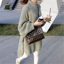 The New Autumn/Winter 2020 Version Of Women's Loose Knit Wear Pullover Lazy Looses Sweater Long-Sleeved Dress To Keep Out Cold 2024 - buy cheap