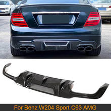 W204 Rear Bumper Diffuser for Mercedes Benz C Class W204 C300 Sport C63 AMG Sedan 2011-2014 Car Rear Bumper Diffuser Lip Spoiler 2024 - buy cheap