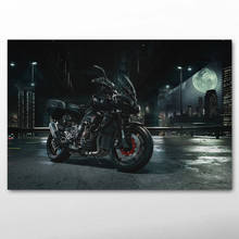 Canvas Painting Motorcycle Yamahas MT-10  Superbike Japan City Picture Silk Wall Art Posters and Prints For Living Home Decor 2024 - buy cheap