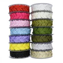 1’25mm embossing, 16 yards leaf ribbon, leaf lace, DIY Christmas and New Year decoration lace hollow 2024 - buy cheap