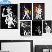 Плакат Фредди Меркури, королевы, музыканта, холст, живопись, плакаты и принты, настенное искусство, картина для гостиной, домашний декор 2024 - купить недорого