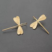 Fashion Dangle Dragonfly Earrings Alloy Long Drop Earring New 2021 Spring Summer Vintage Earrings for Girls Women Jewelry 2024 - buy cheap