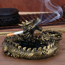 WHYOU Retro Dragon Creative Resin Clay Ashtray Car Ornament Vintage Home Furnishing Decoration Valentine Gifts 2024 - buy cheap