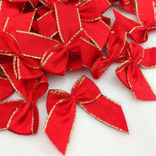 60pcs Gold Mini Satin Ribbon Flowers Bows Gift Craft Wedding Decoration A247 2024 - buy cheap