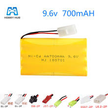 Batería recargable ni-cd de 9,6 V y 700mAh para coches teledirigidos, camiones, pistolas de tanque, instalaciones de iluminación, juguetes eléctricos con control remoto, batería AA 2024 - compra barato