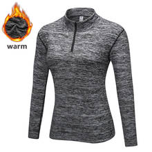 Running Blouses Fleece Lined Shirts Yoga T-shirt Thermal Underwear Tops Hoodies Jerseys Fitness Gym Clothing Jogging Tights Warm 2024 - buy cheap