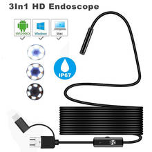TYPE C USB 3In1 Endoscope Camera for Cars Flexible Hard Camera Endoscope Camera for Android Smartphone PC Endoscopio Endoskop 2024 - buy cheap