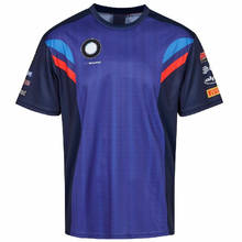 Camiseta azul de secado rápido para motocicleta BMW, camiseta de manga corta para Motocross y bicicleta de descenso, 2020 2024 - compra barato