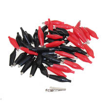 100pcs 28MM 35MM 45MM Metal Alligator Clips Crocodile Connector Electrical Clamp for Testing Probe Meter Black&Red 2024 - buy cheap