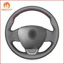 MEWANT Black Artificial Leather Wrap Car Steering Wheel Cover for Renault Kaptur Captur 2016 2017 2018 2019 Accessories 2024 - buy cheap