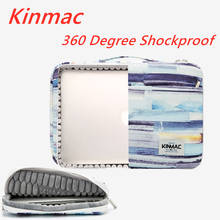 Kinmac bolsa para laptop 12,13,14,15,15.6, feminino masculino pintado., estojo para macbook air pro 13.3 e notebook v077. 2024 - compre barato