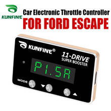 Kunfine controlador eletrônico de acelerador de carro, potente de acelerador de corrida para ford escape, peças acessórias de modificação, 11 acionadores 2024 - compre barato