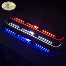 SNCN Waterproof Acrylic Moving LED Welcome Pedal Scuff Plate Pedal Door Sill Pathway Light For Honda Civic Type R 2016 - 2019 2024 - buy cheap