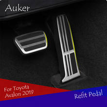 Car Refit Accelerator Footrest Pedals Gas Throttle Brake Treadle Accessories 2Pcs/Set For Toyota Avalon 2019-2021 2024 - buy cheap
