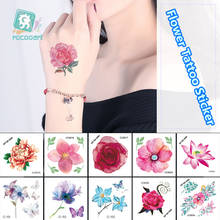 Individuality Flower Design Body Art Water Transfer Waterproof Temporary Tattoo Stickers Tatto For Women Body Art Fake Tattoos 2024 - buy cheap