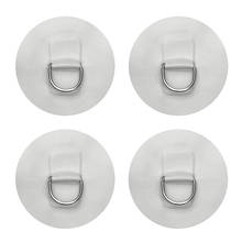 Paquete de 4 almohadillas de anillo en D de acero inoxidable, parche redondo de PVC para bote inflable, Kayak 2024 - compra barato