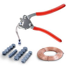 QF-2 plier 100PCS 6*4MM Sealed beans Sealing Wire Lead Seal Sealing Pliers Calipers for Seal Water Meter Anti-theft sealing