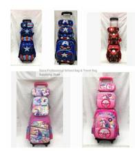Mochila infantil com rodas, conjunto de bolsa para escola com rodas e mochila de enrolamento para meninas 2024 - compre barato