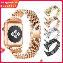 Stainless Steel Strap for Apple Watch Band 44mm 40mm IWatch Band 42mm/38mm Accessories Apple Watch Serie 5 4 3 Se 6 Chain Woman 2024 - buy cheap