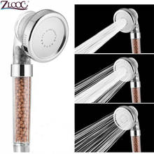 Zloog Bathroom Shower 3 Modes Adjustable Jetting Rainfall Spa Saving Water Mineral Ball Anion Filter High Pressure Shower Head 2024 - buy cheap