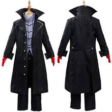 Fast Shipping Anime Persona Joker Cosplay Costume Kids Children Shirt Pants Outfits Halloween Carnival Suit Autumn Long Coat 2024 - compra barato