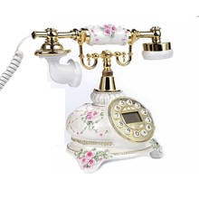 Corded Caller ID Telephone White Antique Landline Telephone Pretty Old Fashion Phones for Home Office Hotel Decor Novelty Gift 2024 - buy cheap