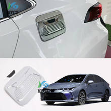 Tapa de depósito de combustible cromada para Toyota Corolla Sedan E210 Prestige Altis 2019 2020 ABS, embellecedor de estilo de coche, tapa protectora de aceite y combustible 2024 - compra barato