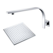 LED Square Chrome Rain Shower Head Set 8"/10"/12"/16" Brass Rain Wall Mounted Shower Arm  Bathroom Accessories 2024 - buy cheap