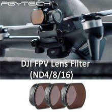 Pgytech dji-kit de filtro de lente para drone, conjunto de 8/16 peças com filtro profissional nd para drone dji fpv 2024 - compre barato