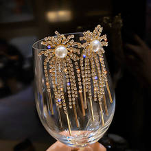 FYUAN Fireworks Crystal Drop Earrings for Women Bijoux Long Tassel Rhinestone Dangle Earrings Weddings Jewelry Accessories 2024 - buy cheap