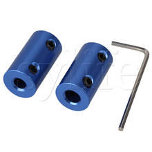 Blue 5mm-6mm Rigid Coupling Aluminum Shaft Coupling Coupler Motor Transmission Connector Pack of 2 2024 - buy cheap