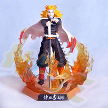 Anime Demon Slayer Kimetsu No Yaiba Rengoku Kyoujurou Figure Model Toy 20cm New 2024 - buy cheap