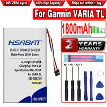 HSABAT-batería GPS para Garmin VARIA TL, 1800mAh, 361-00082-00 2024 - compra barato