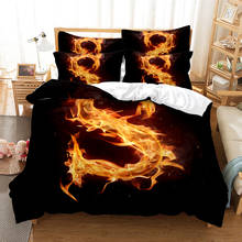 Hot 3D Print Comforter Bedding Set Fire Flame Pictures Queen Twin Single Full Size Duvet Cover Set Pillowcase Home Luxury Red 2024 - buy cheap