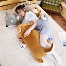 Perro de peluche Shiba para niños, peluche de animales largos, almohada de refuerzo, Inu Plushie Shiba, regalo para dormir 2024 - compra barato