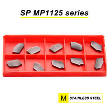 10PCS SP200 SP300 SP400 MP1125 high quality 100% Original Carbide Inserts Grooving Turning Tool CNC Blades for Stainless Steel 2024 - buy cheap