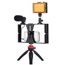 PULUZ Live Broadcast Smartphone Video Rig Filmmaking Recording Handle Stabilizer Bracket for iPhone / Galaxy Other Smartphones 2024 - buy cheap