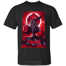 Необычные-кишки Gattsu красный Eclipse с ума, футболка в стиле аниме, Ультра хлопковая футболка для мужчин, мужские футболки, новые футболки с принтом с рисунком из аниме 2024 - купить недорого